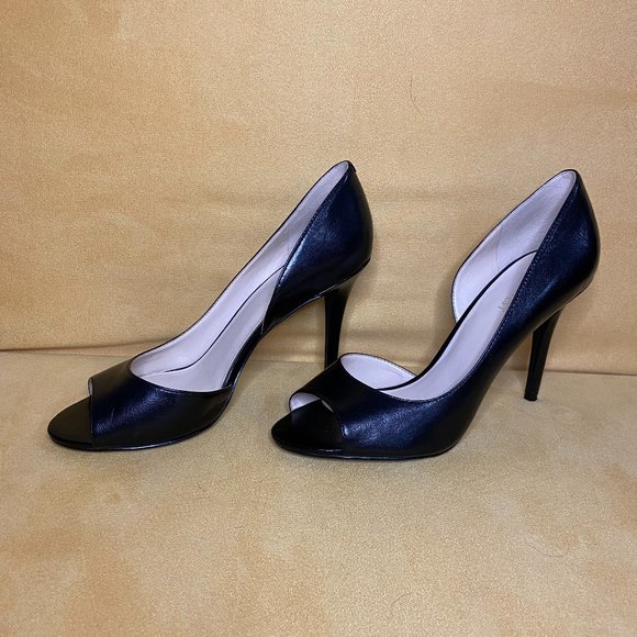 NWT Black Nine West Peep Toe Pumps - Picture 2 of 4